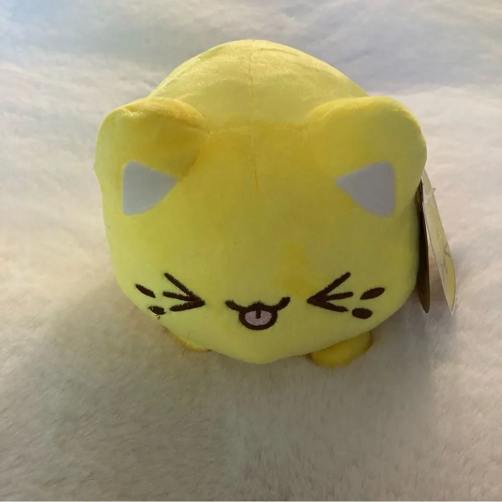 Aurora Peach Lemon Meowchi 7” Plush Yellow Plushie 7 Inches Stuffed Animal Cat